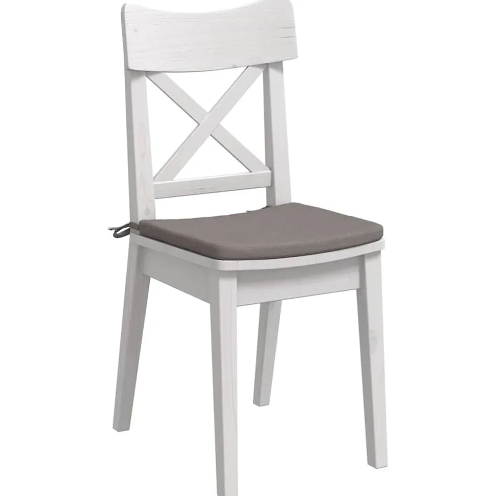 vidaXL Zitkussens 4 pcs Taupe 40 x 40 x 3 cm Stof