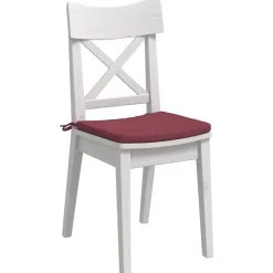 vidaXL Zitkussens 4 pcs Wijnrood 40 x 40 x 3 cm Stof