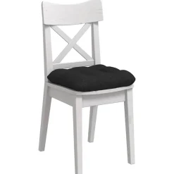 vidaXL Zitkussens 4 pcs Zwart 40 x 40 x 12 cm Stof