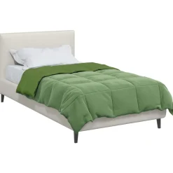 vidaXL Zomer Dekbed Gekwilt Groen 135 x 200 cm Microfiber