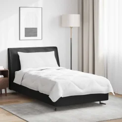 vidaXL Zomer Dekbed met kussen 2 pcs Wit Microvezel