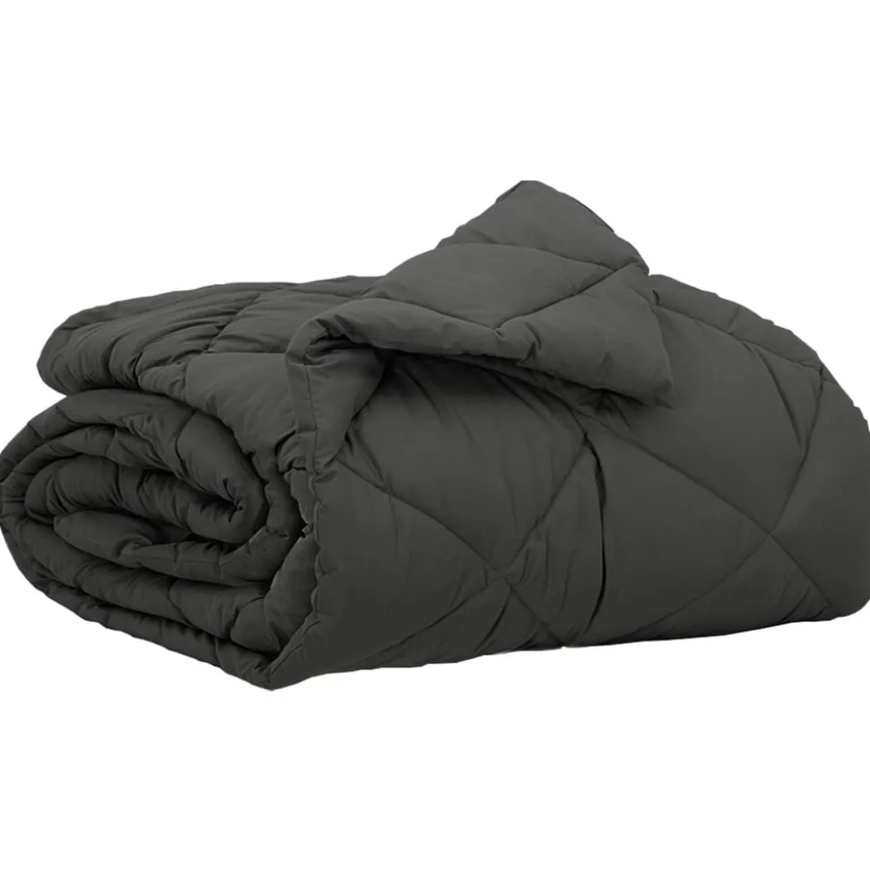 vidaXL Zomerdekbed Antraciet 200 x 135 cm Microfiber