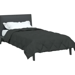 vidaXL Zomerdekbed Antraciet 200 x 135 cm Microfiber
