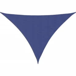 vidaXL Zonnescherm driehoekig 2,5x2,5x3,5 m oxford stof blauw