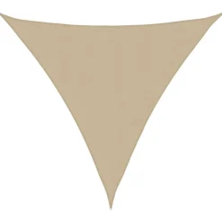 vidaXL Zonnescherm driehoekig 3,6x3,6x3,6 m oxford stof beige