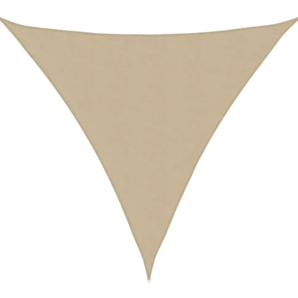 vidaXL Zonnescherm driehoekig 3,6x3,6x3,6 m oxford stof beige