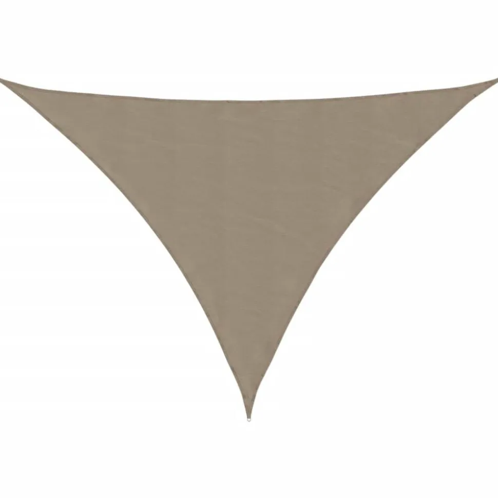 vidaXL Zonnescherm driehoekig 2,5x2,5x3,5 m oxford stof taupe