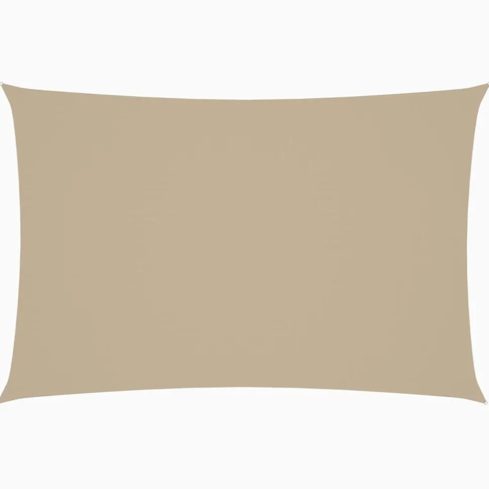 vidaXL Zonnescherm rechthoekig 2x4 m oxford stof beige