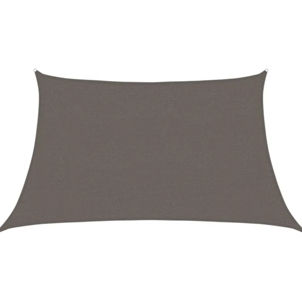 vidaXL Zonnezeil 160 g/m² 3/4x2 m HDPE antracietkleurig