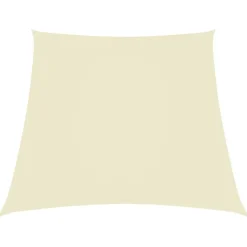 vidaXL Zonnezeil trapezium 2/4x3 m oxford stof crèmekleurig
