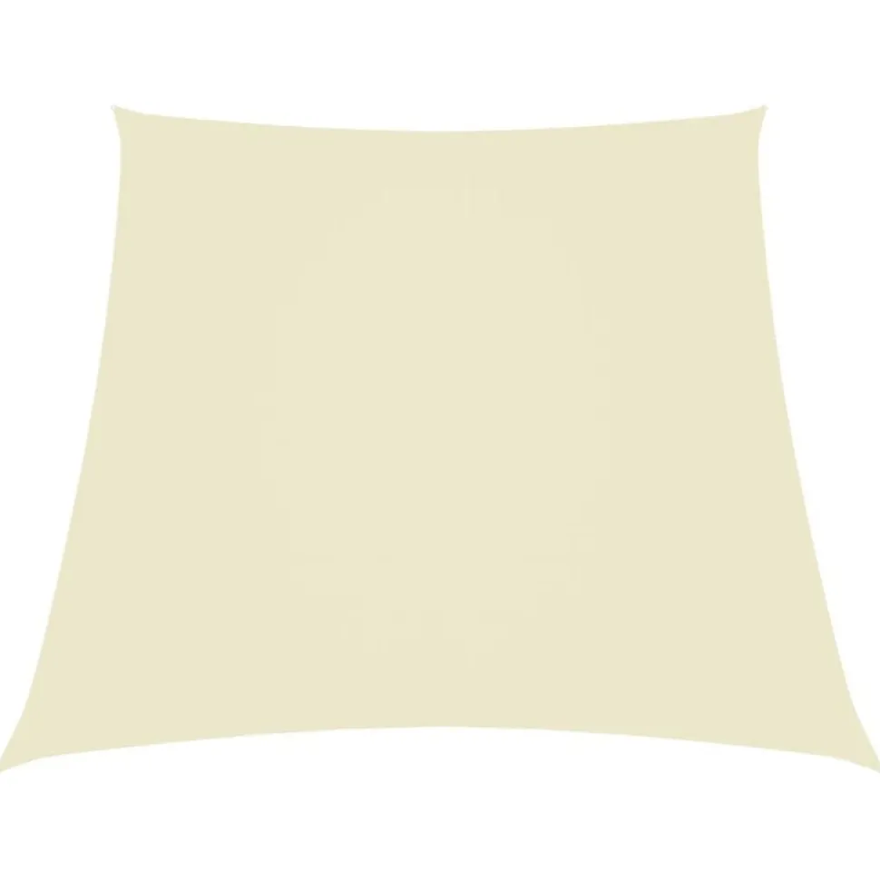 vidaXL Zonnezeil trapezium 2/4x3 m oxford stof crèmekleurig