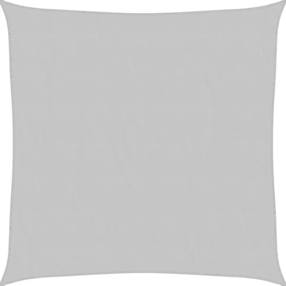 vidaXL Zonnezeil 2x2 m 100% polyester oxford lichtgrijs