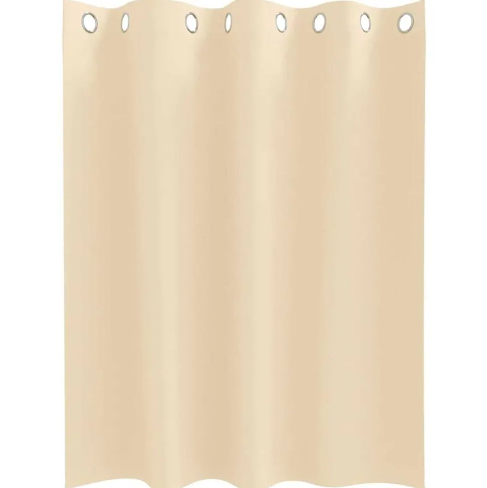 vidaXL Zwart-out Gordijnen met Ringen 2 pcs Crème 140 x 140 cm