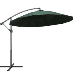 vidaXL Zweefparasol met aluminium paal 3 m groen