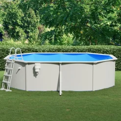 vidaXL Zwembad met veiligheidsladder 490x360x120 cm