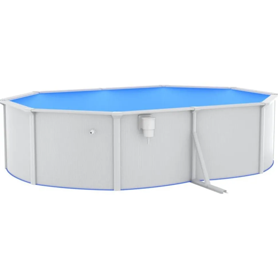 vidaXL Zwembad met zandfilterpomp 490x360x120 cm
