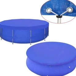 vidaXL Zwembadafdekking PE rond 460 cm 90 g/m²
