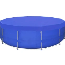 vidaXL Zwembadafdekking PE rond 460 cm 90 g/m²