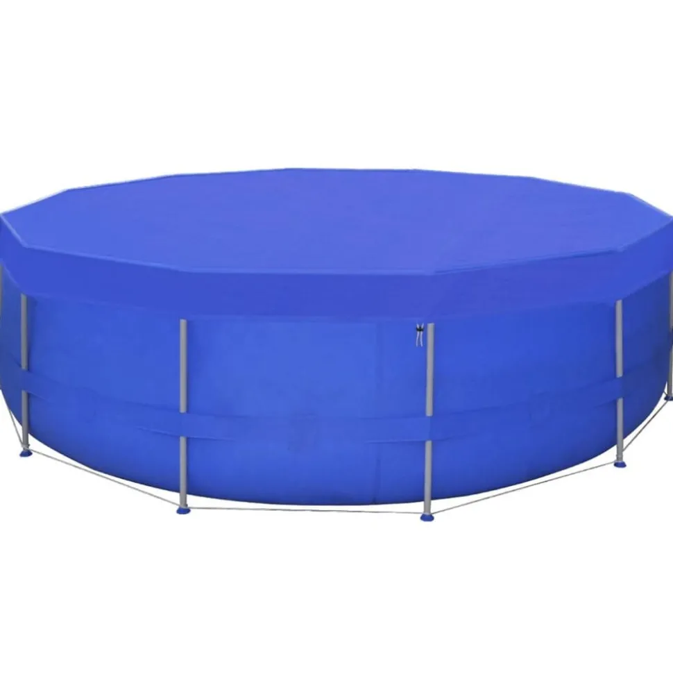 vidaXL Zwembadafdekking PE rond 460 cm 90 g/m²