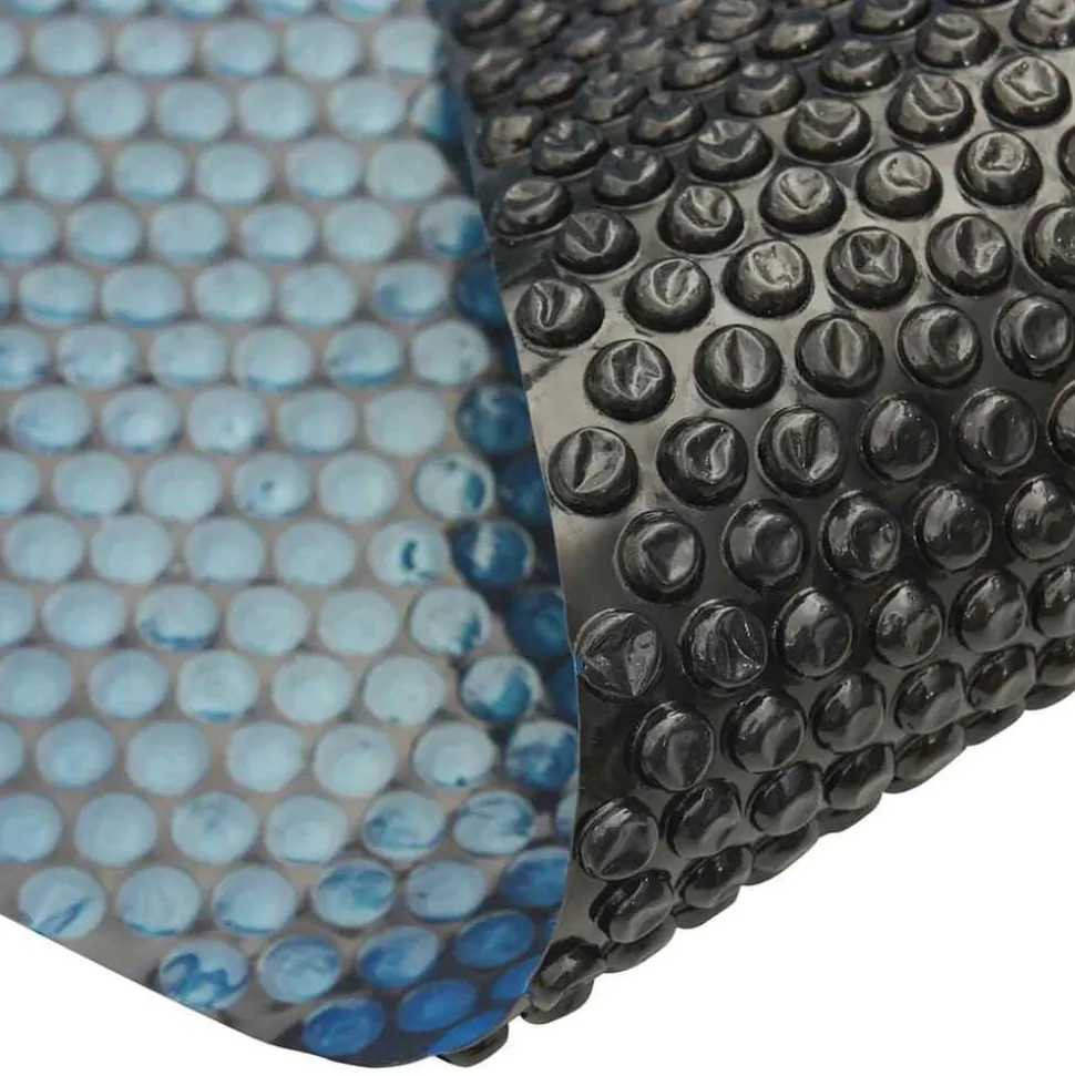 vidaXL Zwembadfolie solar drijvend 600x300 cm PE zwart en blauw