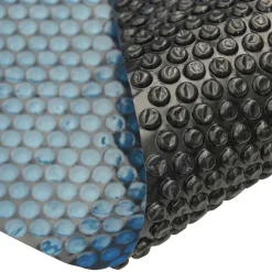 vidaXL Zwembadfolie solar drijvend 800x500 cm PE zwart en blauw