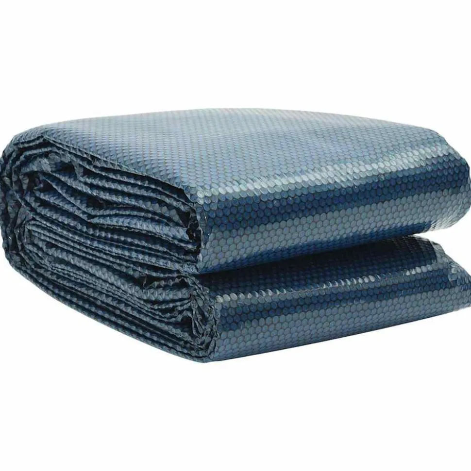 vidaXL Zwembadfolie solar drijvend 800x500 cm PE zwart en blauw