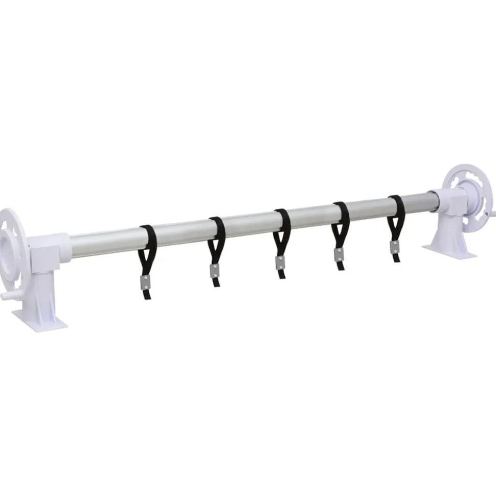 vidaXL Zwembadhoesroller met kunststof frame