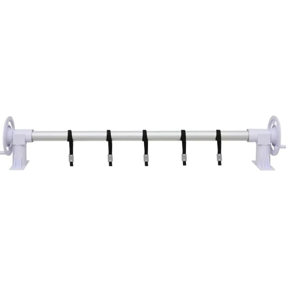 vidaXL Zwembadhoesroller met kunststof frame