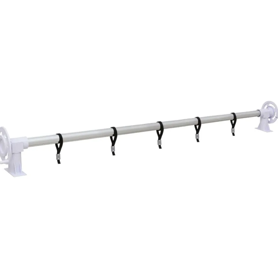 vidaXL Zwembadhoesroller met kunststof frame