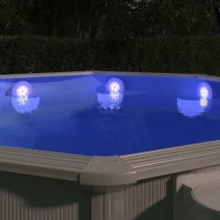 vidaXL Zwembadlamp drijvend LED met afstandsbediening meerkleurig