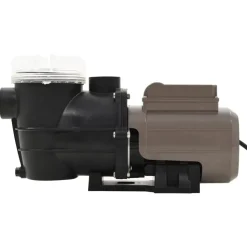 vidaXL Zwembadpomp met timer 0,25 pk 8000 L/u zwart