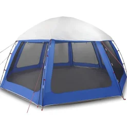 vidaXL Zwembadtent afneembare buitentent gaaswanden azuurblauw