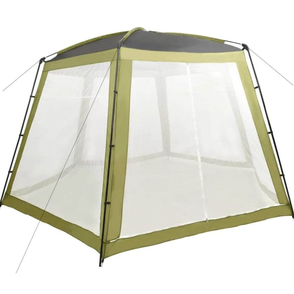 vidaXL Zwembadtent 500x433x250 cm stof groen