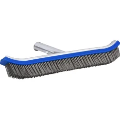 vidaXL Zwembadwandborstel aluminium