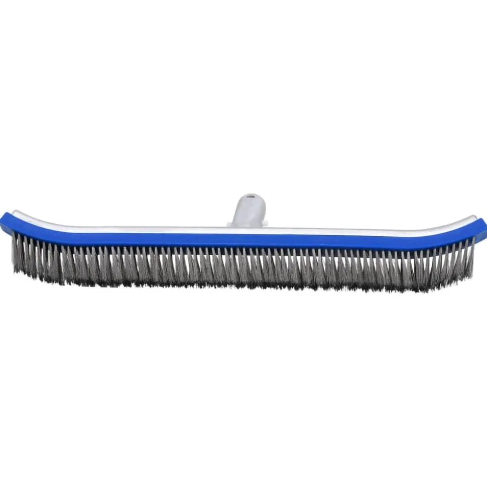vidaXL Zwembadwandborstel aluminium