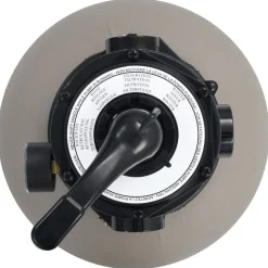 vidaXL Zwembadzandfilter met 4-positie ventiel 350 mm grijs