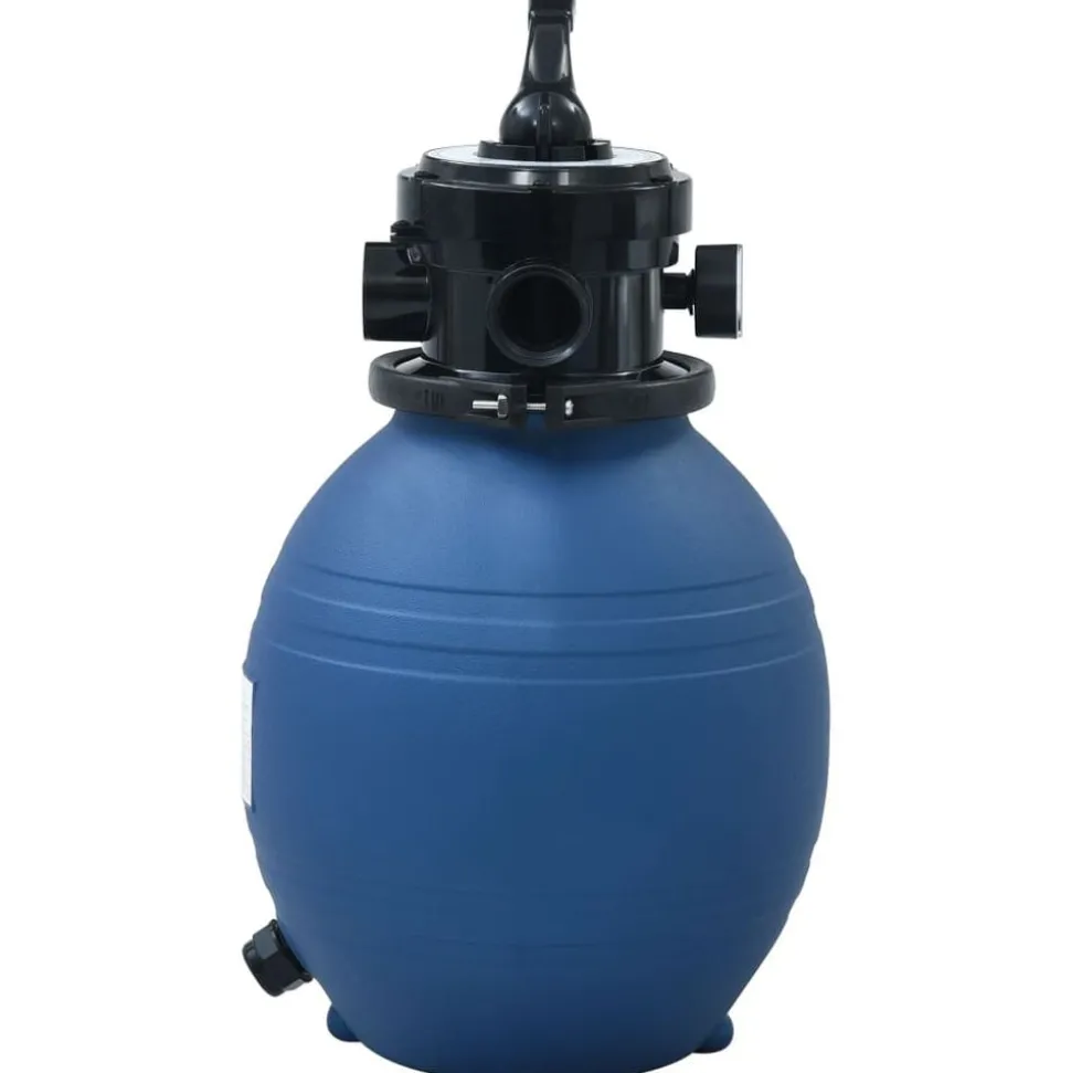 vidaXL Zwembadzandfilter met 4-positie ventiel 300 mm blauw