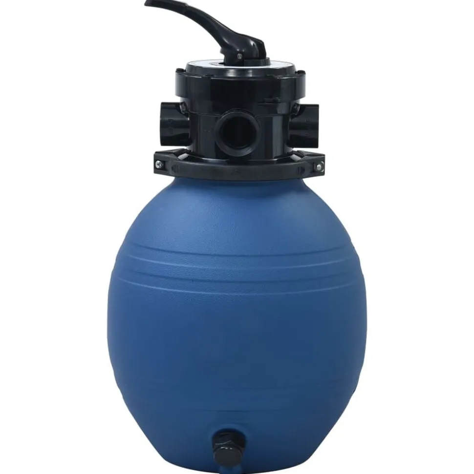 vidaXL Zwembadzandfilter met 4-positie ventiel 300 mm blauw
