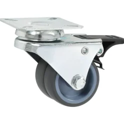 vidaXL Zwenkwielen dubbel met dubbele remmen 4 st 50 mm