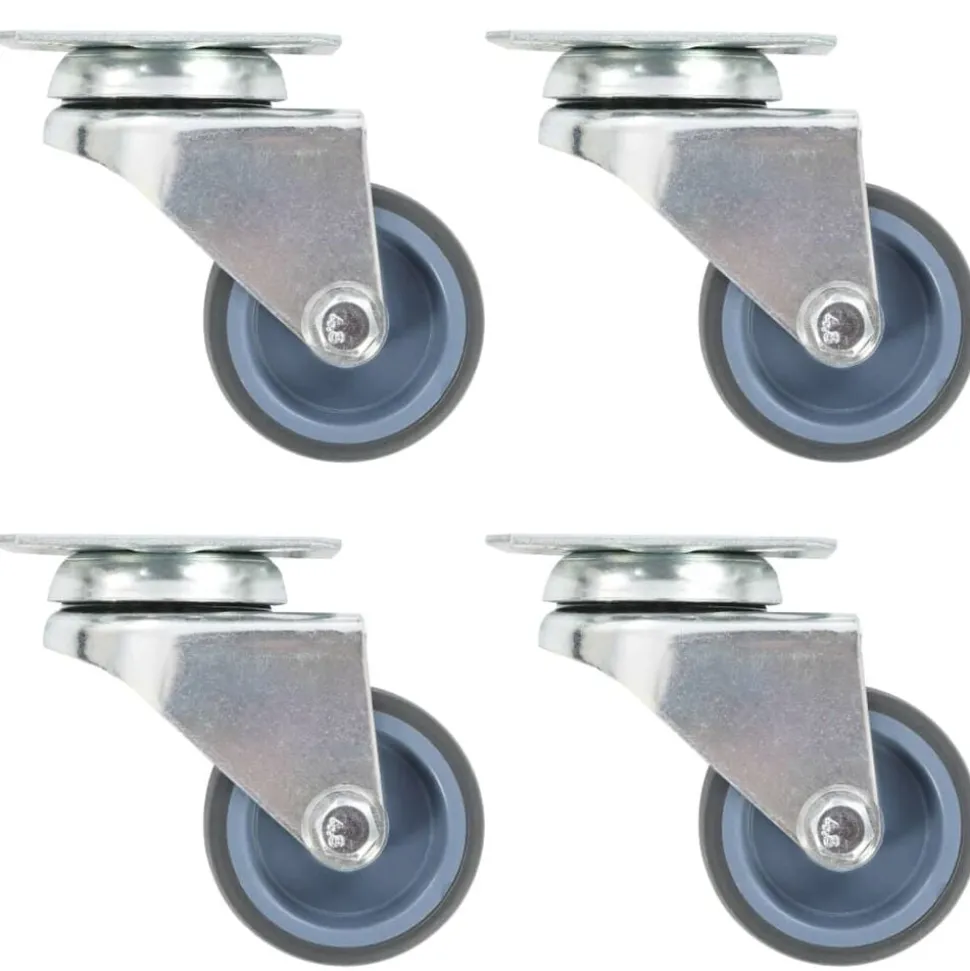 vidaXL Zwenkwielen dubbel 4 st 50 mm