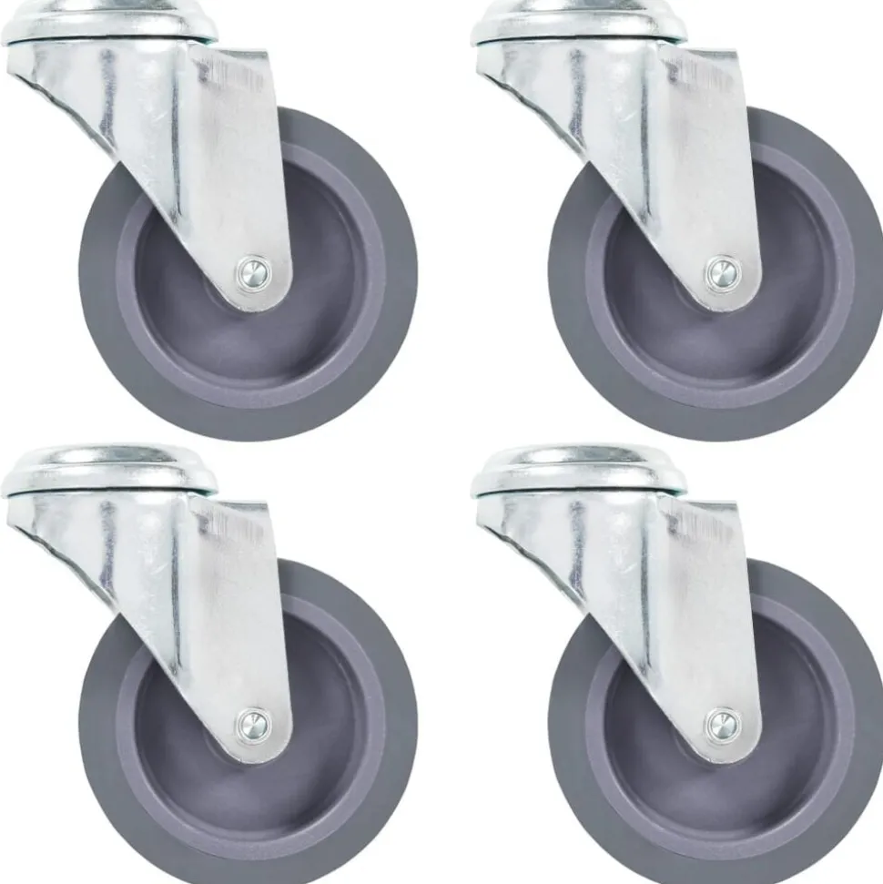 vidaXL Zwenkwielen met boutgaten 4 st 75 mm