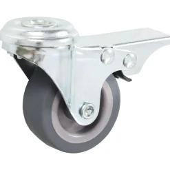 vidaXL Zwenkwielen met boutgaten en dubbele remmen 4 st 50 mm