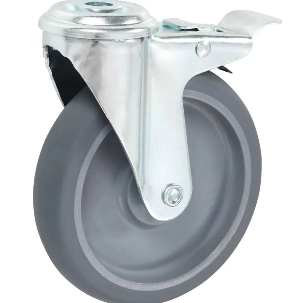vidaXL Zwenkwielen met boutgaten 4 st 125 mm