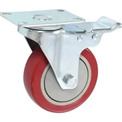 vidaXL Zwenkwielen met dubbele remmen 4 st 100 mm