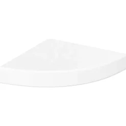 vidaXL Zwevende hoekplank hoogglans wit 25x25x3,8 cm MDF