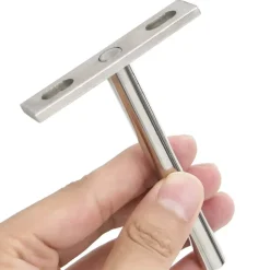 vidaXL Zwevende plankdragers 12st onzichtbaar Ø10x100 mm koolstofstaal