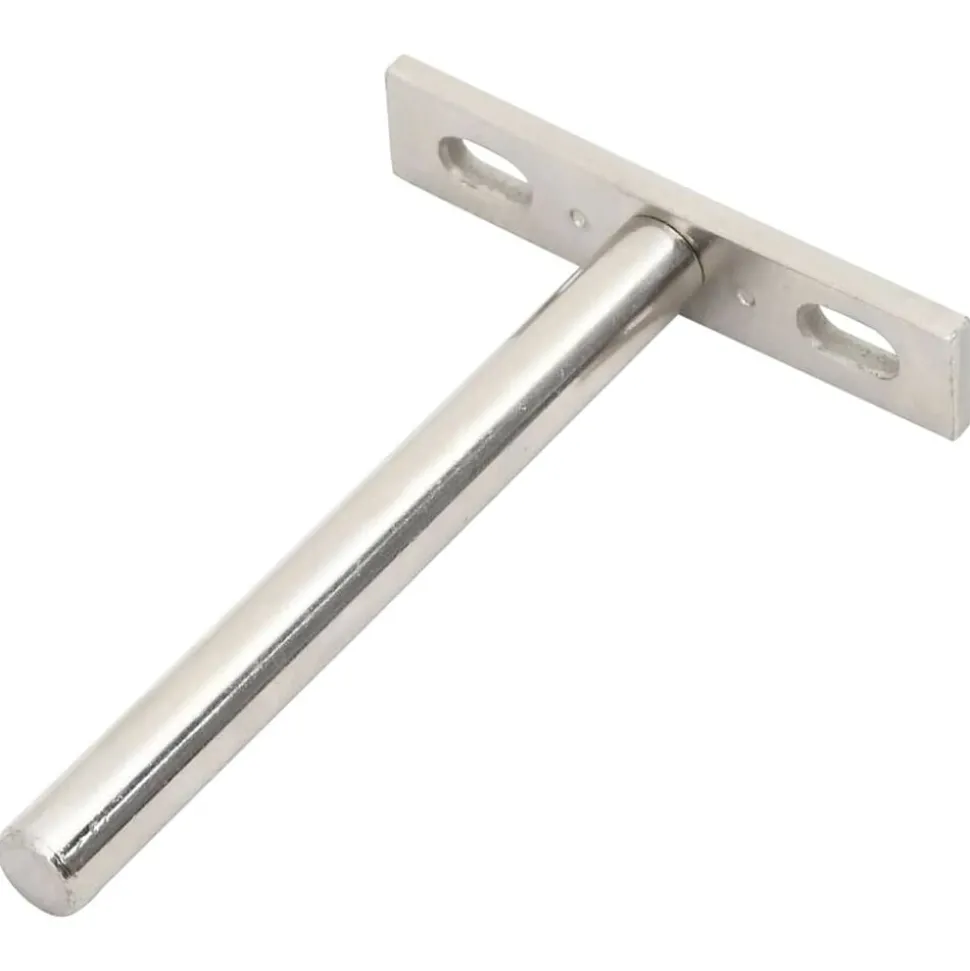 vidaXL Zwevende plankdragers 12st onzichtbaar Ø10x100 mm koolstofstaal