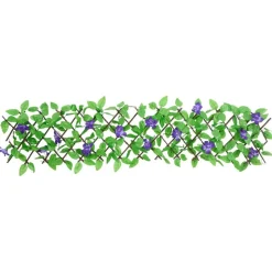 vidaXLKunstplant klimop op latwerk uittrekbaar 180x20 cm groen