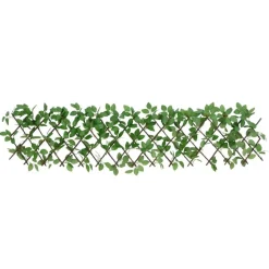 vidaXLKunstplant klimop op latwerk uittrekbaar 180x30 cm groen